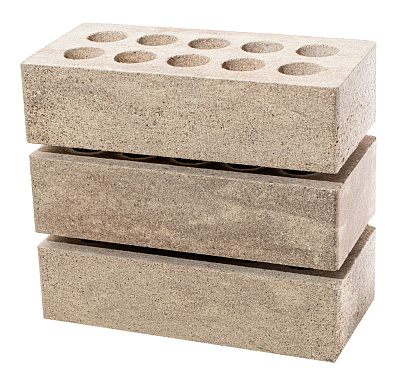 Картинка Кирпич - Гиперпрессованный кирпич Облицовочный одинарный магма : М-200 размером 120x250x65. Цвет , производство ЛИТОС 